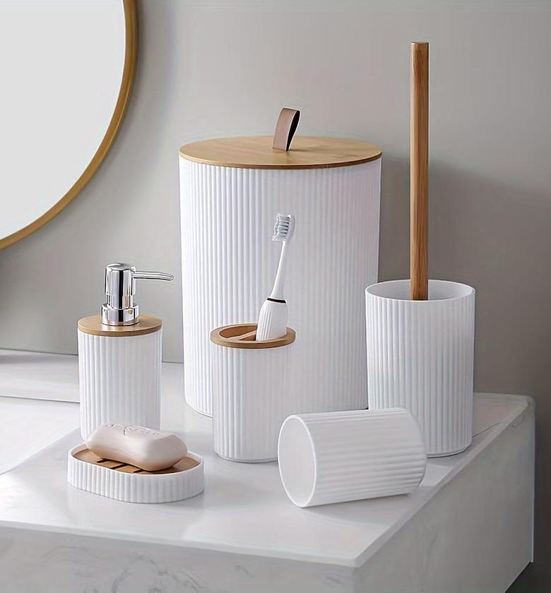 6pc Toilet Accessories  image