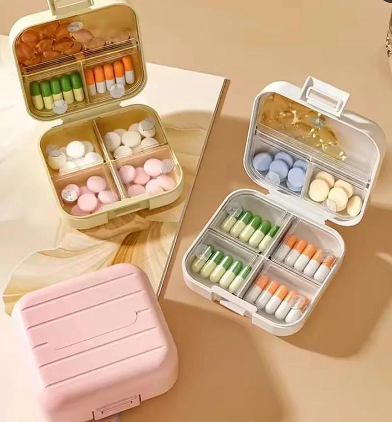7-Grid Portable Pill Box image