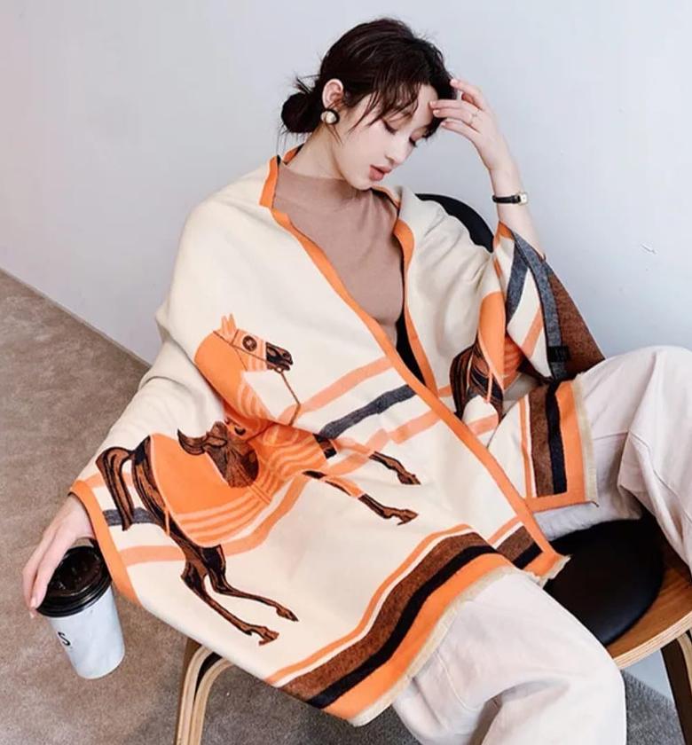 Cashmere Scarf - ORANGE  image