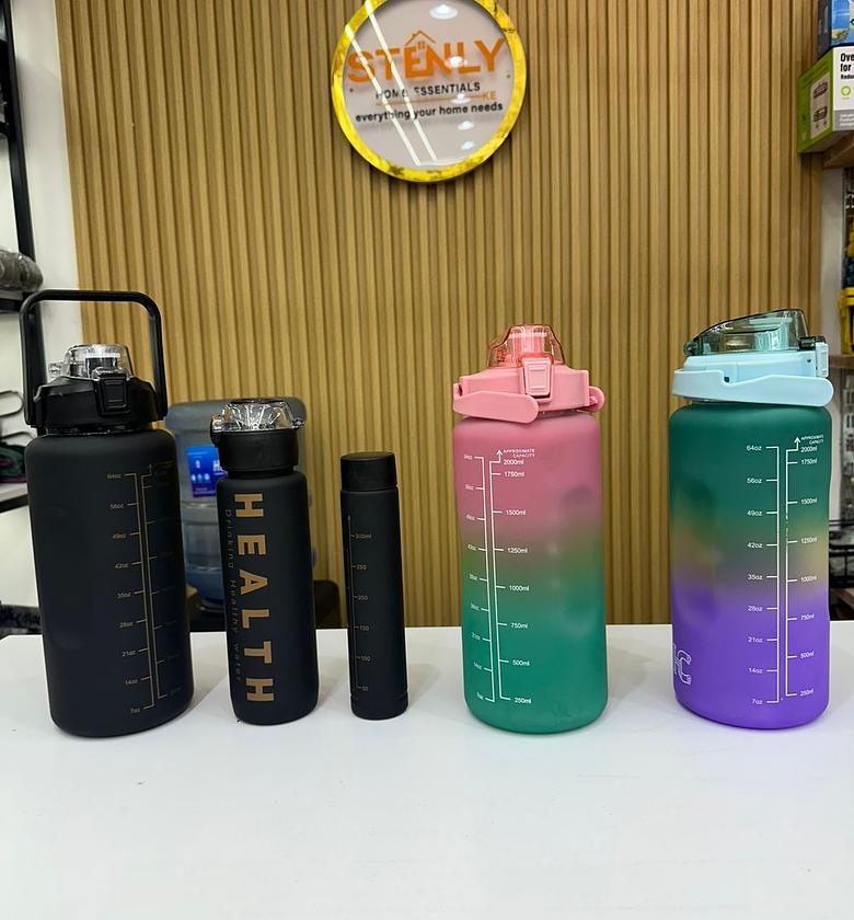 3-in-1 Motivational Water Bottle image
