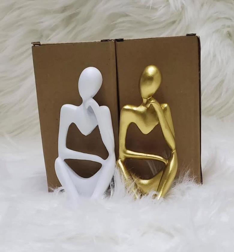 Nordic Home Decoration Abstract Thinker Statue image