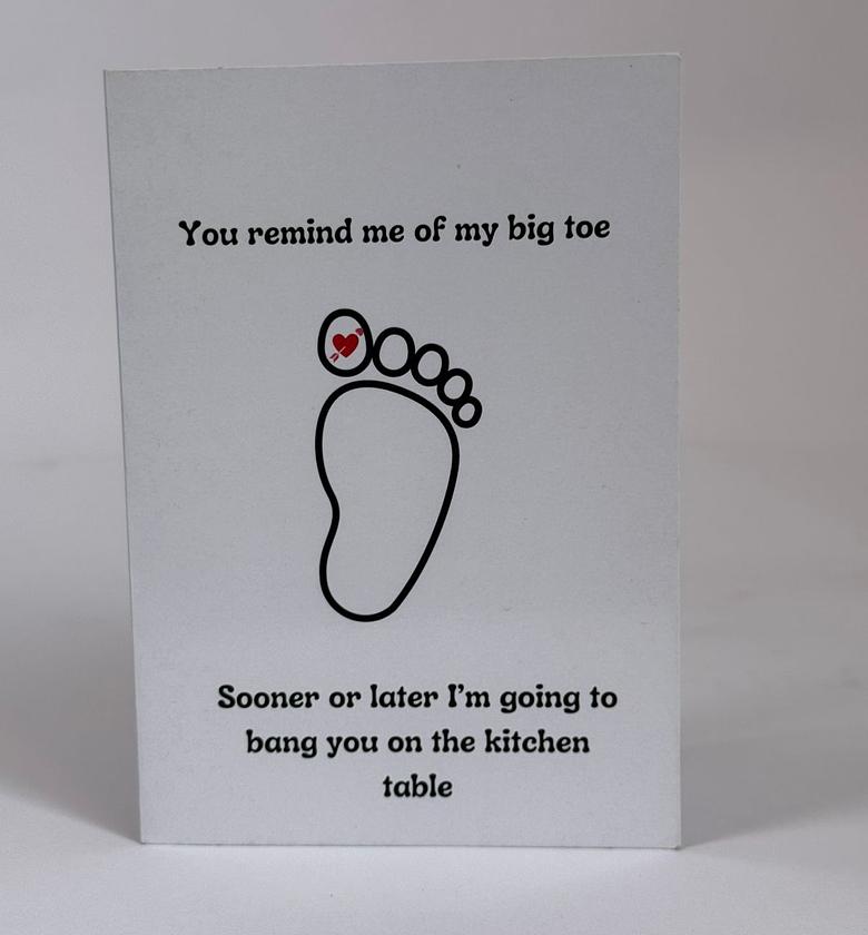 Big Toe Humor Card image