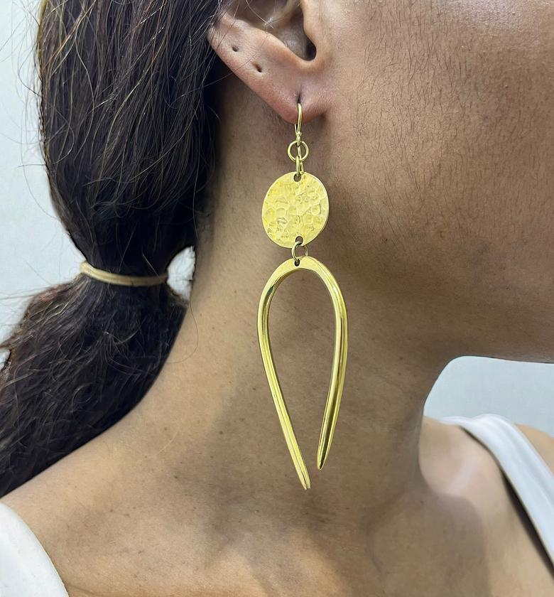 Horseshoe Dangle Earrings image