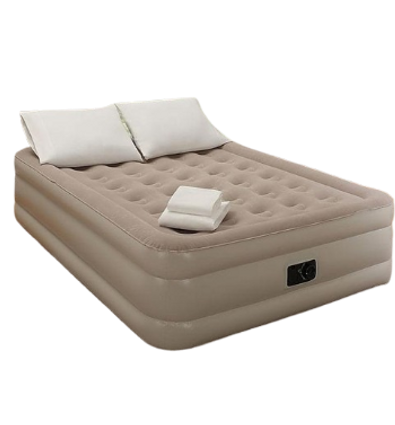 Inflatable Queen Size Airbed Mattress with in built Pump and 2 pillows  Size 200*150*40 cms image