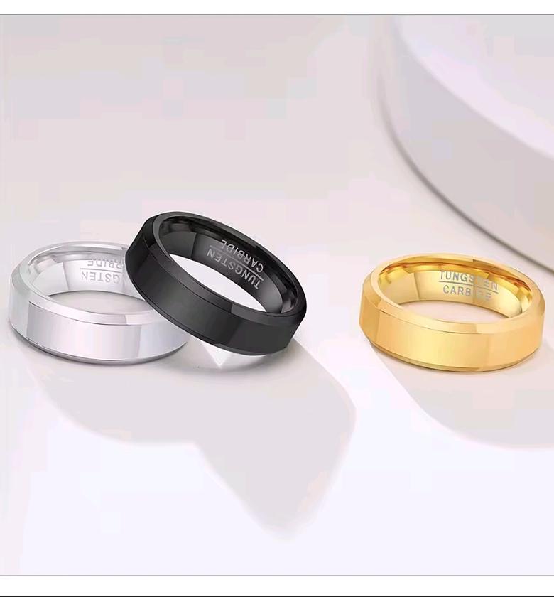 Tungsten carbide men's wedding band  image