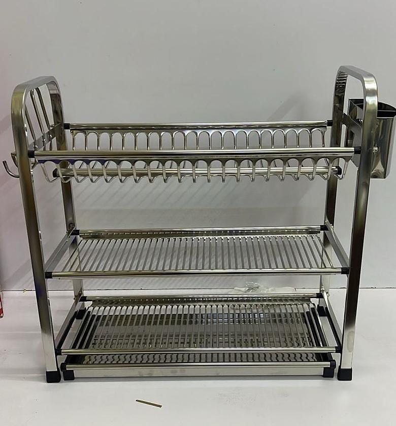 Heavy Duty 3-Tier Aluminium Dish Rack image