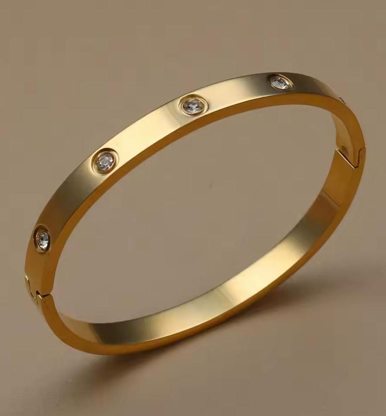 Eternal Sparkle Gold Bangle image