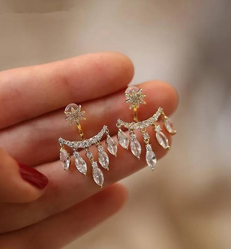 Star reversible earrings  image