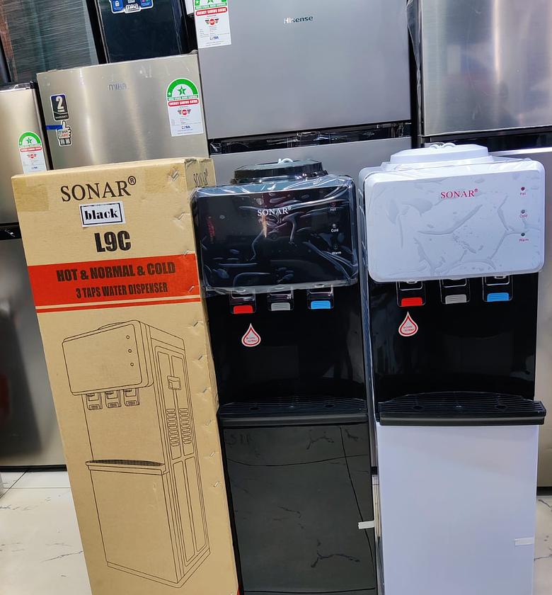 Sonar L9C 3 taps top load water dispenser  ( hot, normal and cold image