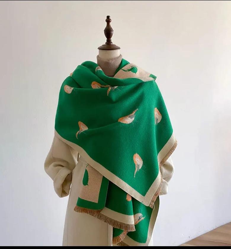 Cashmere Scarf - GREEN image