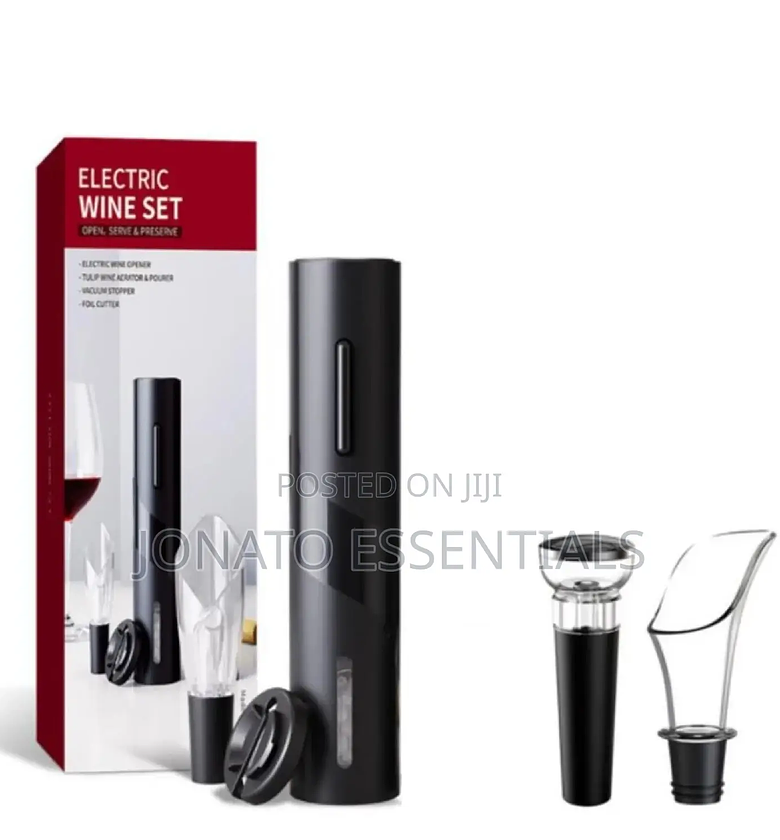 Electric Wine Opener Set, Battery Operated Wine Opener image