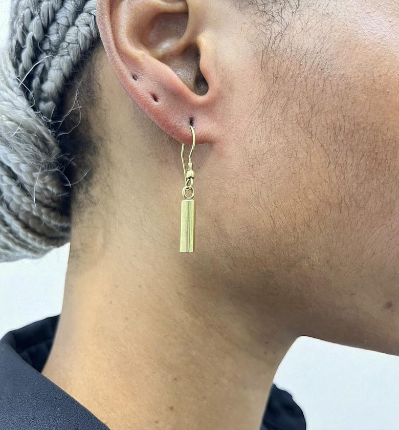 Pilar Brass Earrings image