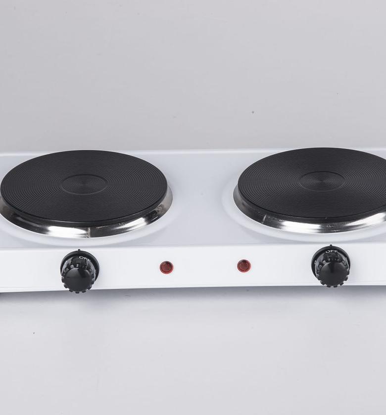 Rashnik Electric Table-Top Double Solid Hot Plate Induction Burner Double Solid HotPlate Cooker image