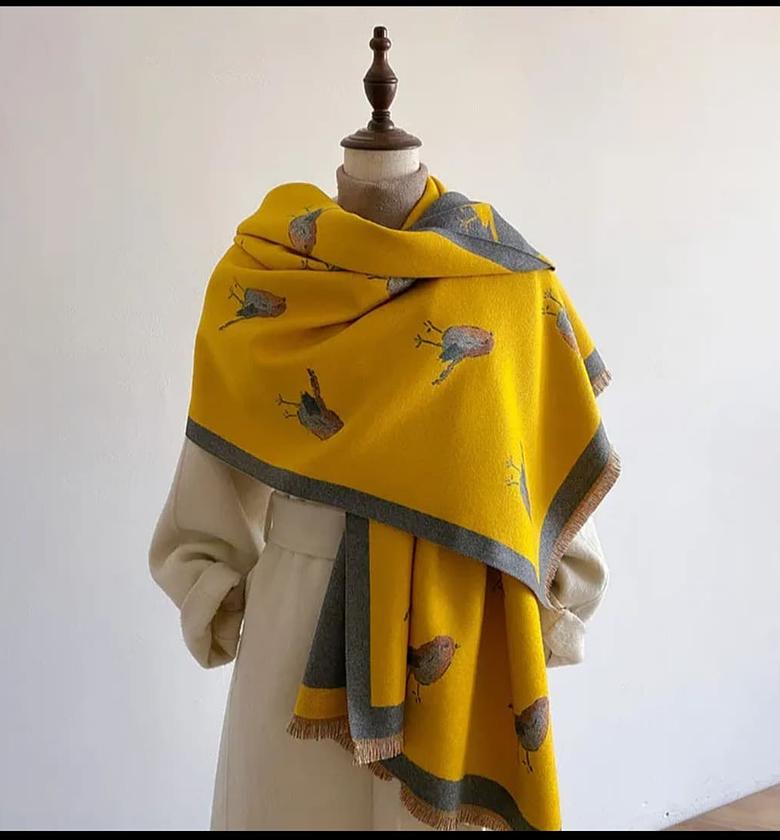 Cashmere Scarf - YELLOW image
