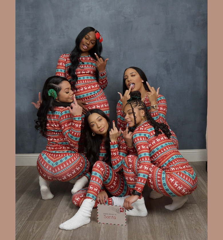 Festive Fair Isle Family Pajama Set image