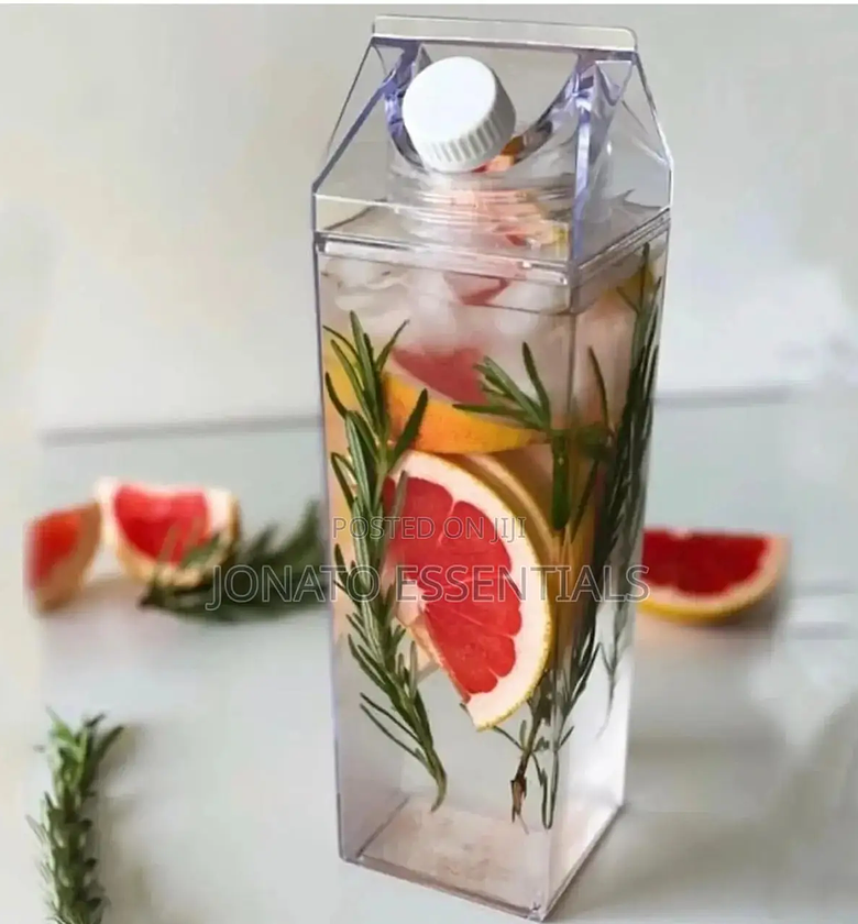 1000ml Clear Acrylic Milk / Water Bottle image