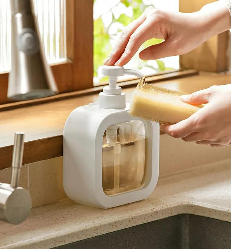 Apothecary Dispenser Bottle for Bathroom and Kitchen for Shampoo// Lotion// Oil// Shower Soap Hand Soap image