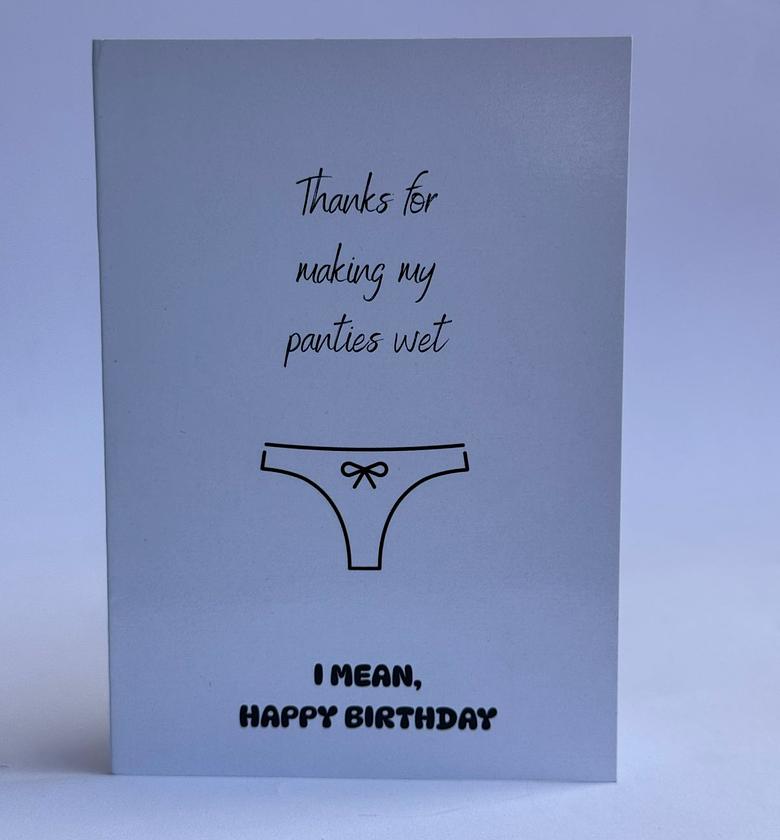 Flirty Birthday Card image