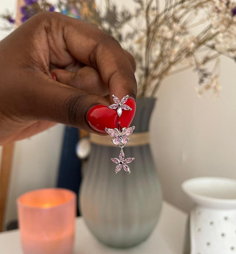 Butterfly Blush Belly Rings image