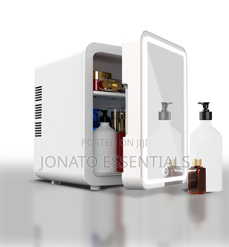 Make Up Fridge With Led Makeup Mirror image