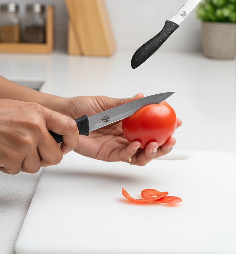 Sharp Stainless Steel Utility Knife, Durable Kitchen Tool image