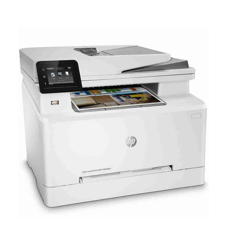 HP Color LaserJet Pro MFP M283fdn All‑in‑One Printer – Print · Copy · Scan · Fax | Up to 21 ppm Color & Mono | Automatic Duplex | Ethernet & USB image