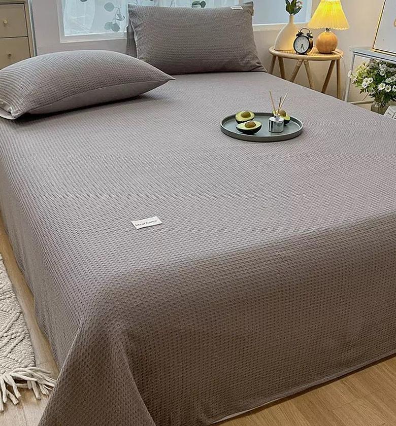 Waffle Textured Bed Coverlet Set (3-Piece) image