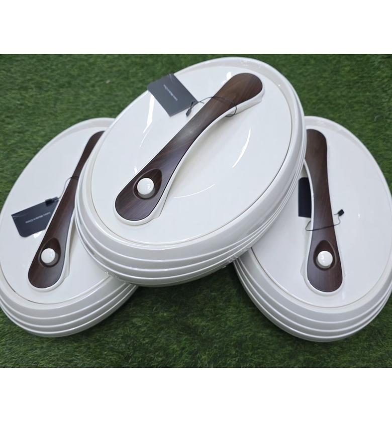 Forever Gold Hotpots – 3pcs Premium Insulated Food Warmers/ hotpots 4ltrs, 5ltrs, 6ltrs  image