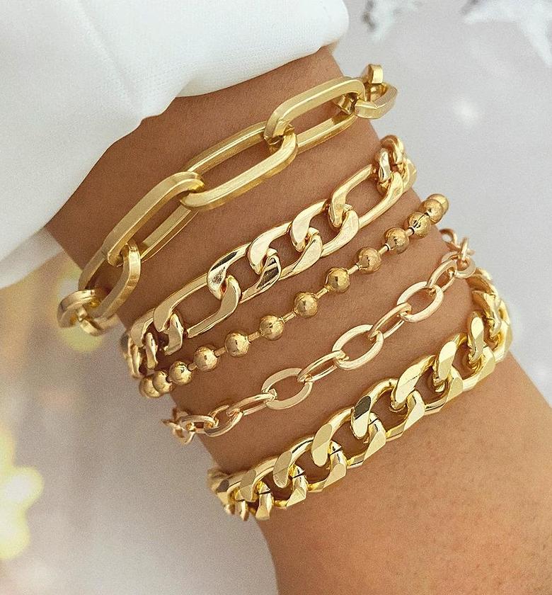 Stacked Gold-Toned Bracelets image
