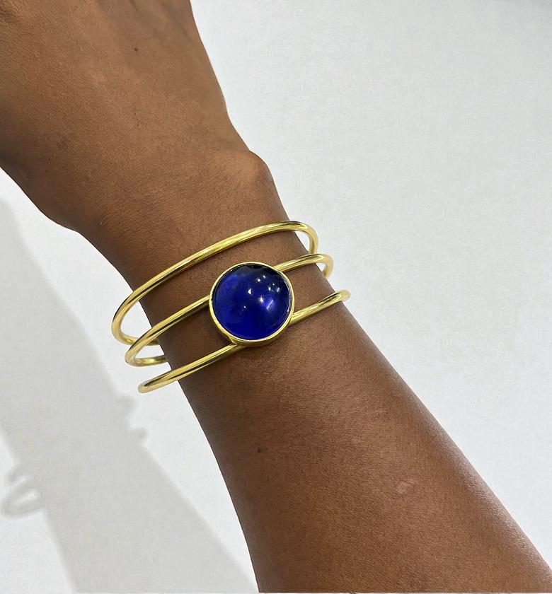 Blue Glass  Stone Bracelets image