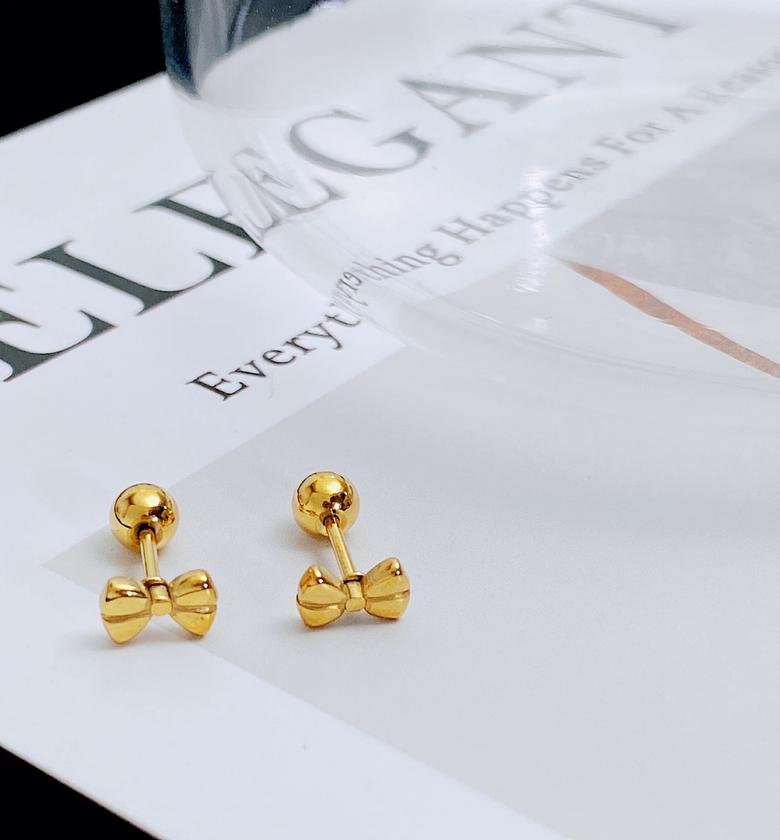 Elegant Gold Mini Stud Earrings image