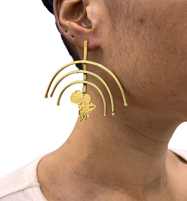 Mizizi Brass Earrings  image