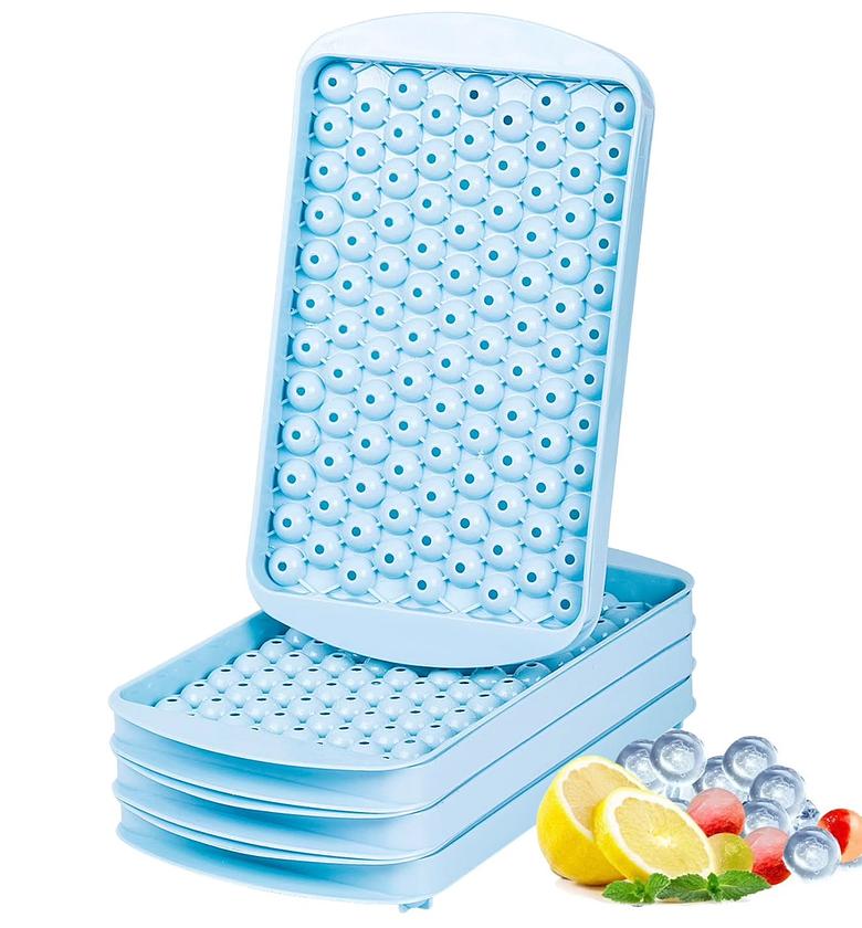 FrostGrid 104 Mini Round Ice Cube Tray with Lid image