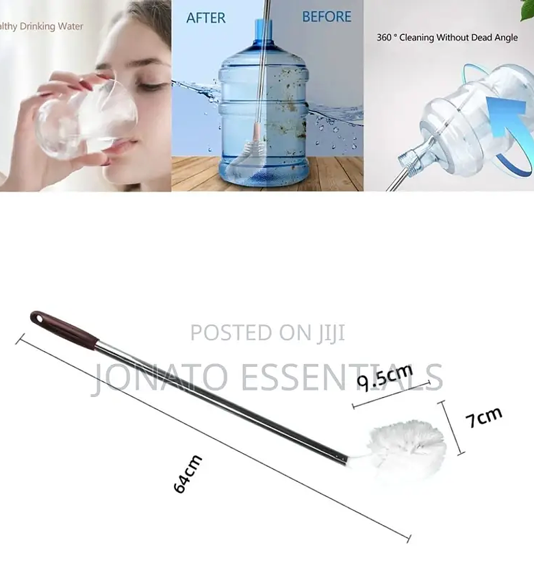 L Shaped Water Bottle or Barrel Cleaning Brush image