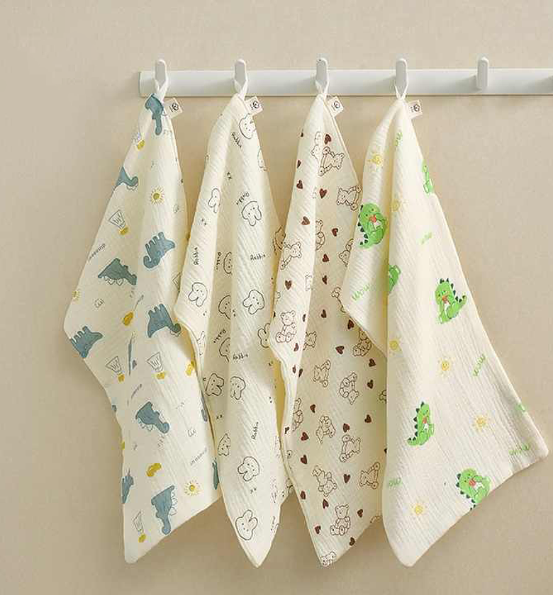 Muslin Pattern Burp Cloths image
