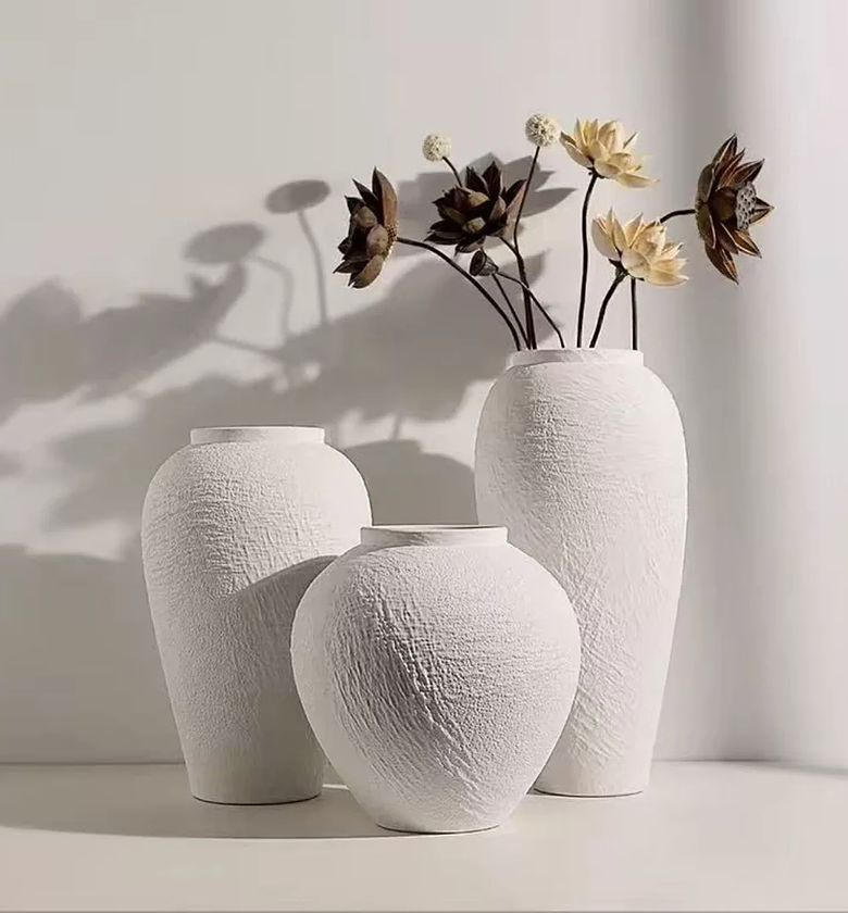 Modern Ceramic Trio Luxury Decor Vase Set image
