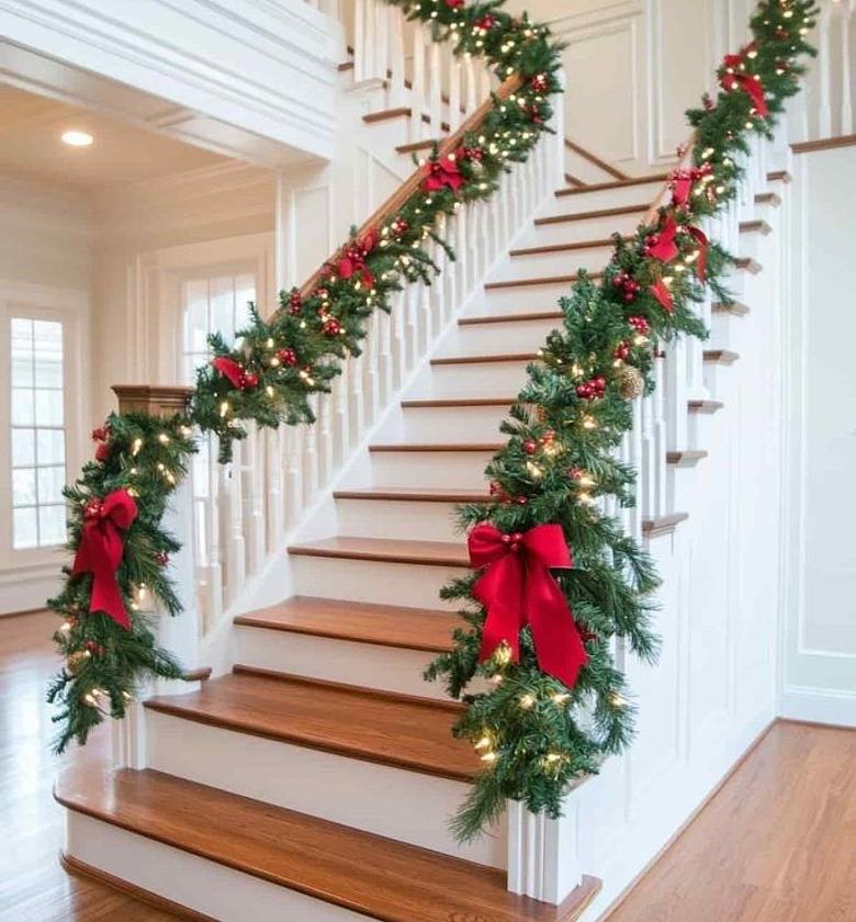 Christmas Green Berries & Cone Garland 2.5 Meter  image