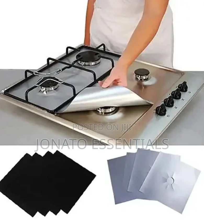 4 Piece Gas Stove Protector, Cover Liners image