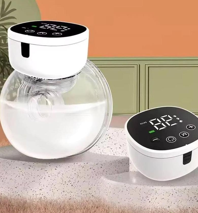 Rechargeable hands free breast pump. image