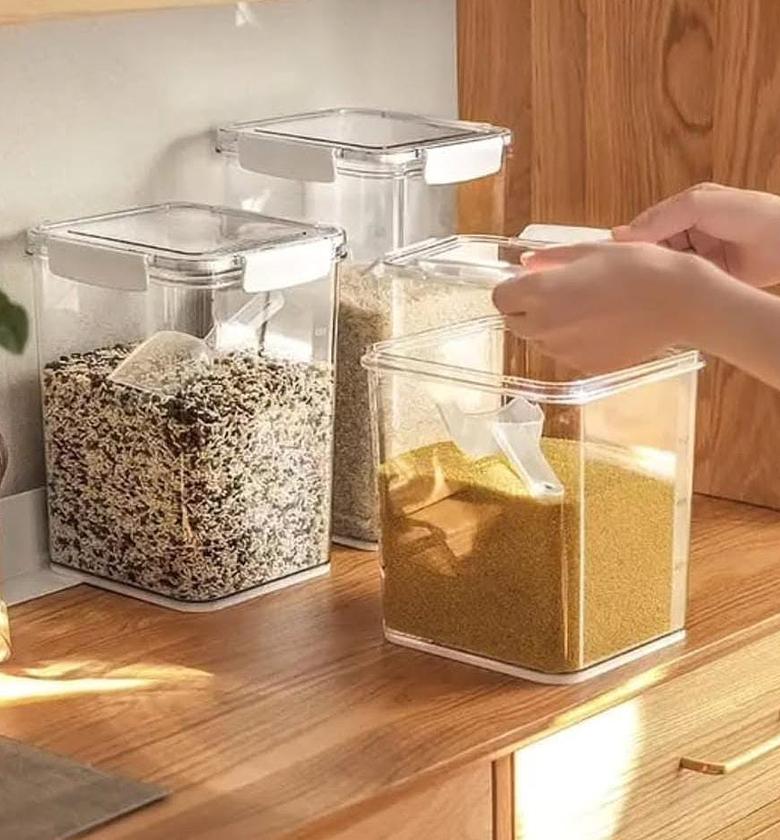 Large Capacity Airtight Food Storage Containers - Acrylic image