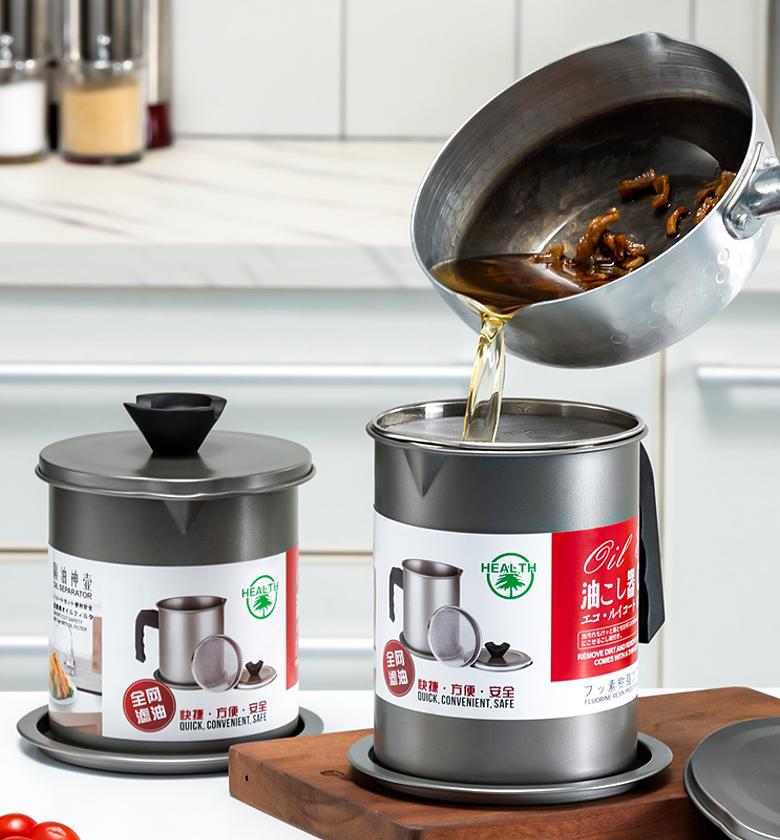 Used Cooking Oil Filter and Container image