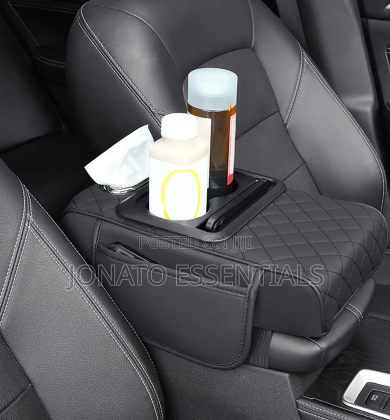 Car Arm Rest Cushion With Serviettes Dispenser image