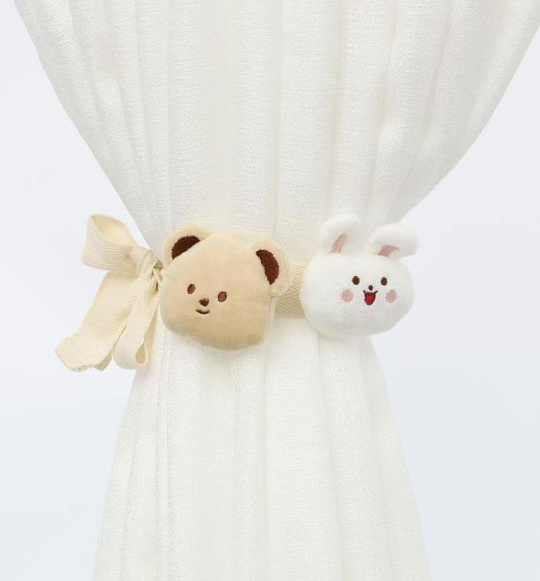 2pc Cartoon Bear Curtain buckles image