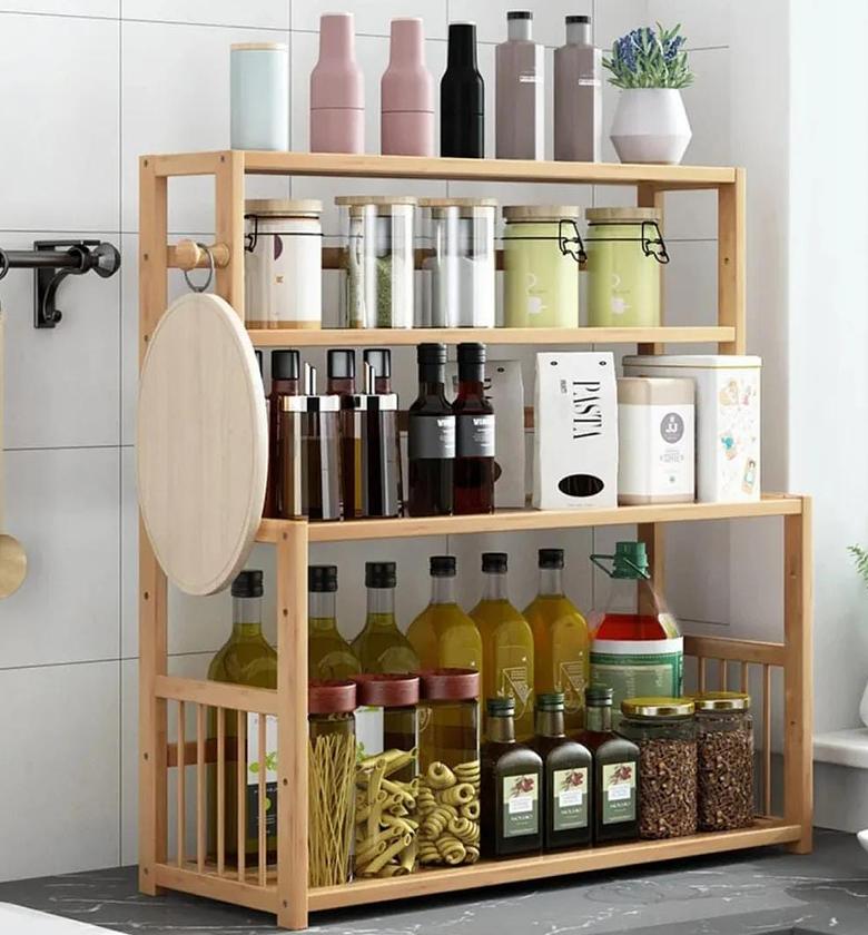 Bamboo Multifunctional Organising Rack image