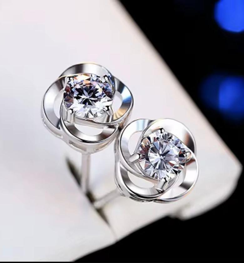 Eternal Bloom Swirl Stud Earrings image