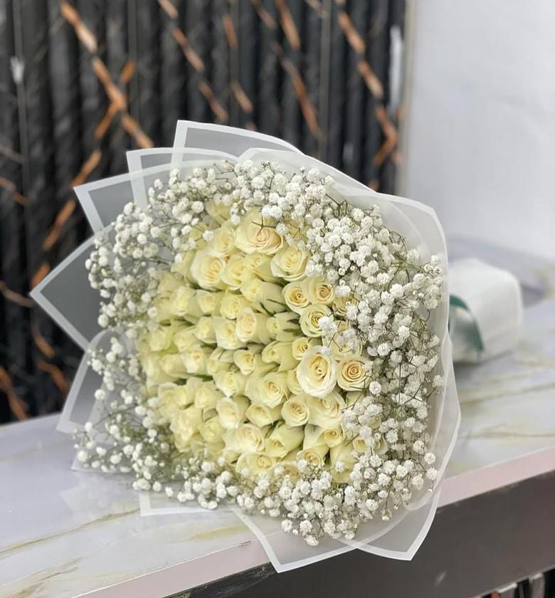 Premium White Bouquet  image