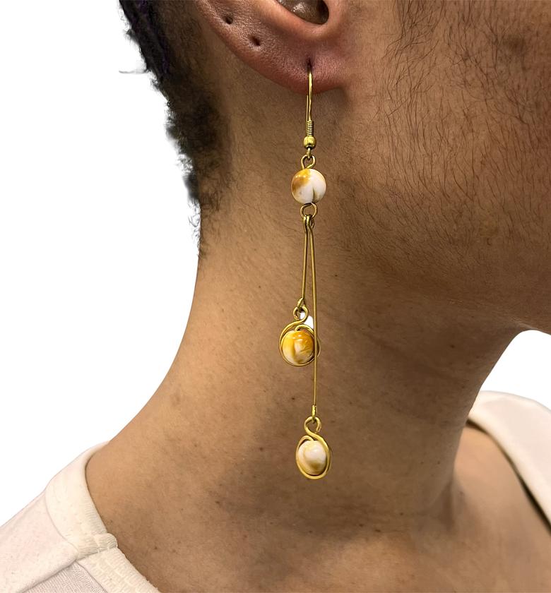 Mbali Brass Earrings  image