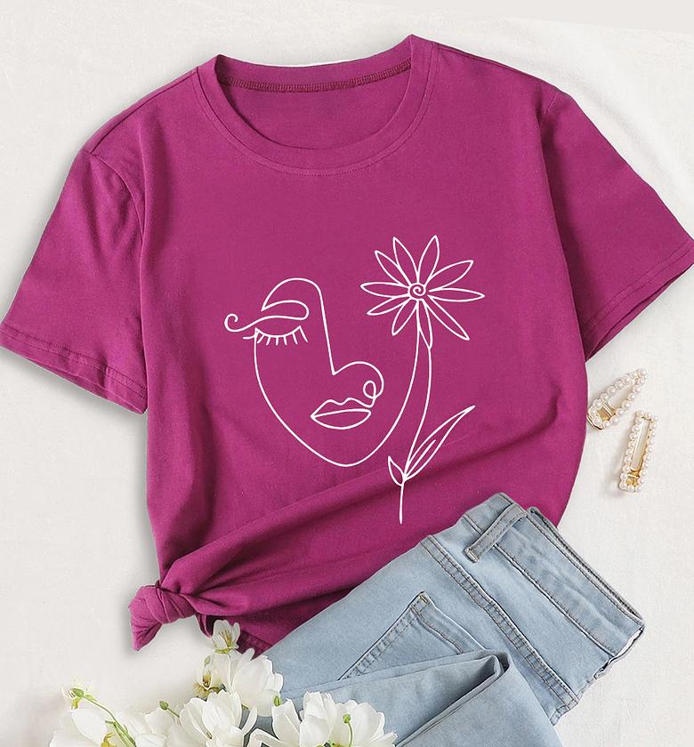 Ladies Purple T-shirt image