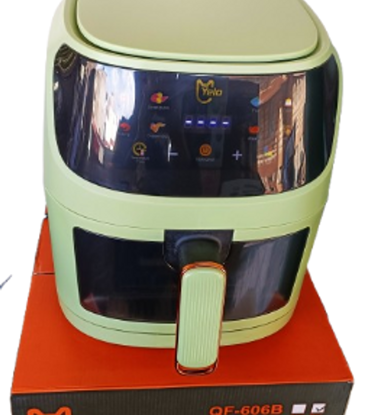 Airfryer. Yelo 6L Digital Air Fryer, model QF-606B.  image
