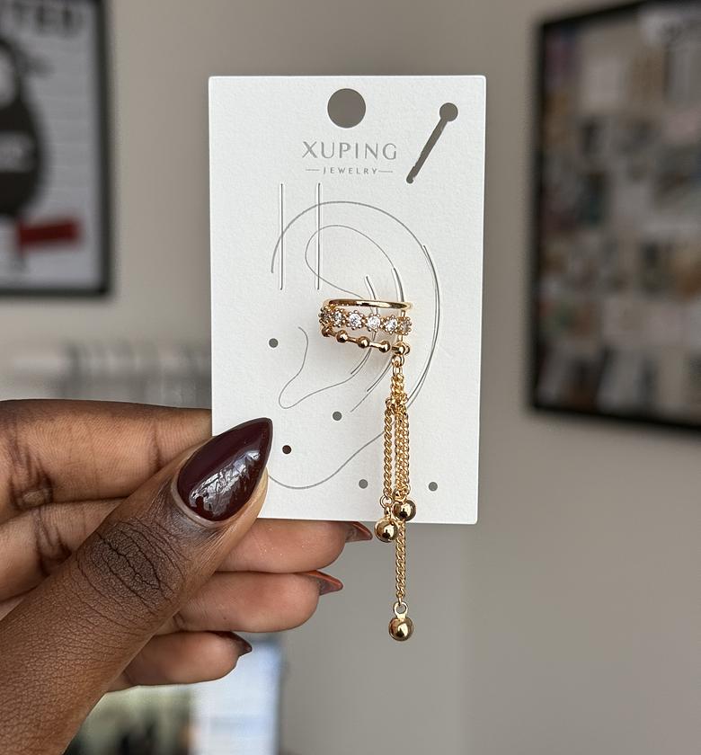 Gilded Stardust Cascade Ear cuff image